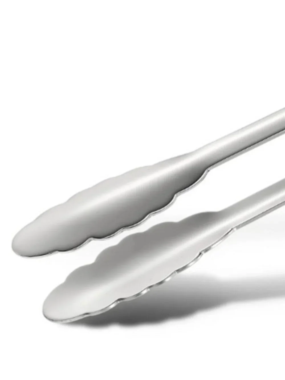 All-Clad Stainless Steel Silver Locking Tongs, 12 inch